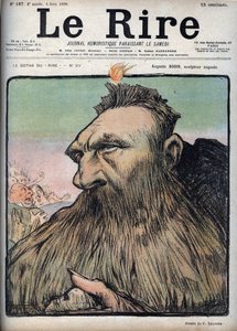 Auguste Rodin (1840-1917) sochař Augustus - Cartoon Charles Leandre (1862-1934) v „“Le Rire““ ze 4. června od Charles Leandre