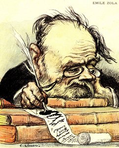 Emile Zolan (1840-1902) kirjoittama sarjakuva, josta ilmeisesti puuttuu inspiraatiota - Charles Leandren kuvitus elokuvassa "The Rire" od Charles Leandre
