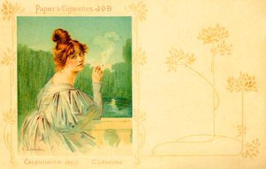 Sběratelská práce – kalendář 1900 (rytina) od Charles Leandre