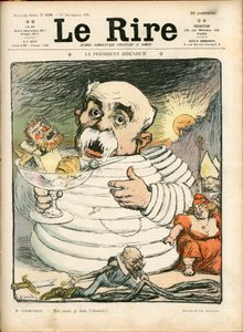 Obálka „The Laughter“, číslo 198, satirická barva od Charles Leandre