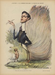 Francis de Croisset, francouzský dramatik, prozaik a libretista. Ilustrace k filmu Le Rire