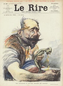 Jeho Excelence pan Rouvier, ministr financí. Ilustrace pro Le Rire
