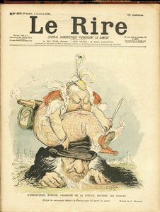 Ilustrace Charlese Leandra (1862-1934) pro obálku Le Rire od Charles Leandre