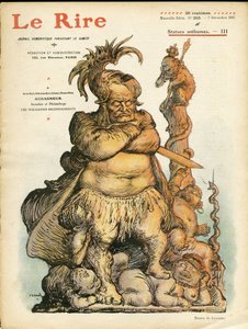Ilustrace Charlese Leandra (1862-1934) pro obálku Le Rire, 7.12.07 - Augagneur Victor (1855-1931) - Statufiation od Charles Leandre