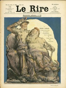 Ilustrace Charlese Leandra (1862-1934) pro obálku Le Rire, 09.05.08 - Armáda - Vache, Cherie Henry (1867-1936) od Charles Leandre
