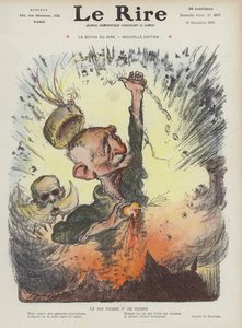 Srbský král Petr I. Ilustrace pro Le Rire