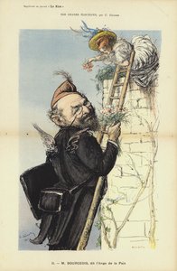 Leon Bourgeois, francouzský politik, ilustrace pro Le Rire
