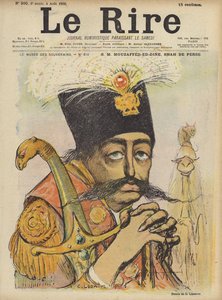 Mozaffer-ed-Din, Shah of Persia, ilustrace pro Le Rire