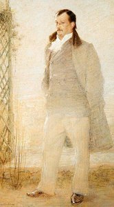 Portrét Georgese Courteline (olej na plátně) od Charles Leandre