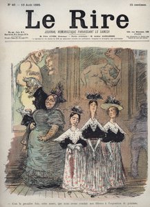 Je to letos poprvé, co jsme naše děvčata zavedli na výstavu obrazů - karikatury Charlese Leandra (1862-1934) v „“Le Rire“““ dne 10. od Charles Leandre