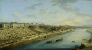 Passy a Chaillot z pohledu od Grenelle, kolem roku 1743 (malba)
