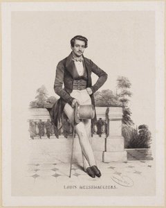Portrét skladatele Louise Messemaeckerse 1809-1889, 1837. od Charles Louis Baugniet