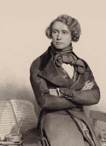 Portrét violoncellisty a skladatele Adriena-Françoise Servaise 1807-1866, 1838. od Charles Louis Baugniet