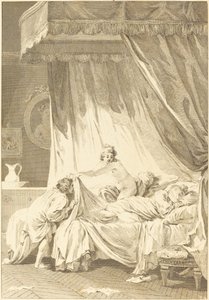 Mona Lisa: Postel od Charles Louis Lingée after Jean Honoré Fragonard