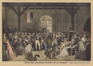 Volání posledních obětí vlády teroru ve věznici Saint-Lazare Lappel des dernieres oběti de la Terreur