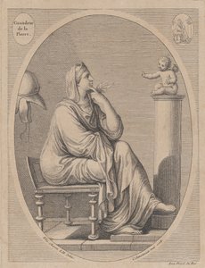 Grandeur de la pierre, po Eliz. Cheron, 1665-1728.
