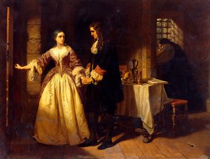 Rozloučení lorda Williama a lady Rachel Russell v roce 1683