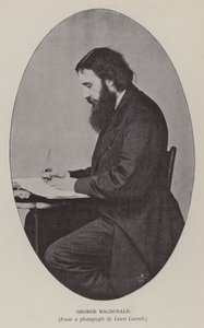 George Macdonald (černobílá fotografie) od Charles Lutwidge Dodgson