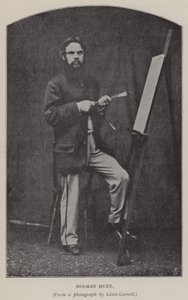 Holman Hunt (černobílá fotografie) od Charles Lutwidge Dodgson