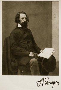 Alfred, Lord Tennyson, 28. září 1857 (sépiová fotografie) od Charles Lutwidge Dodgson