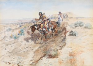Indiánští stateční, 1899 od Charles Marion Russell