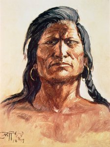Shoshone Tribesman od Charles Marion Russell