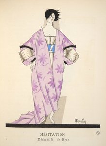 Váhání z Gazette de Bon Ton, hospoda. 1920 (tisk šablony) od Charles Martin