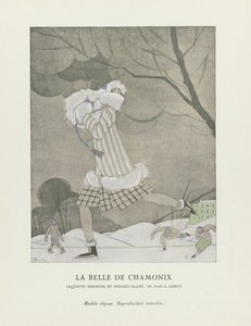 La Belle de Chamonix, hospoda. 1924 (tisk šablony) od Charles Martin