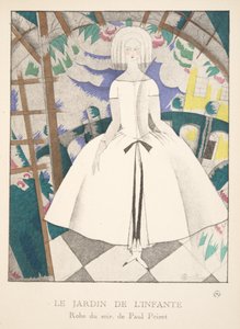 Le Jardin de lInfante, ze sbírky módních talířů, 1920 (tisk šablony) od Charles Martin