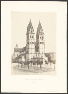 Kostel svatého Castora v Coblentzu od Charles Marville