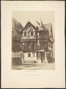 Studie a krajiny: dům z 16. století v Bachaře od Charles Marville
