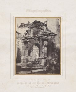Fontána v Jardin du Luxembourg (jeskyně Marie de Medici) od Charles Marville