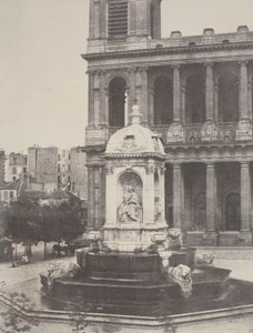 Kašna u kostela sv. Sulpice od Charles Marville