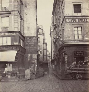 Rue Mondetour, z Rue Rambuteau, 1860-70s.