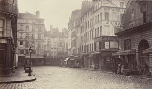 Rue de la Lingerie, Rue Berger, 1860-70s. od Charles Marville