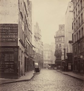 Rue des Lombards, od ulice des Lavandières Sainte-Opportune, 1864 (foto) od Charles Marville