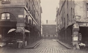 Rue du Contrat-Social, rue de la Tonnellerie, 1864-1865. od Charles Marville