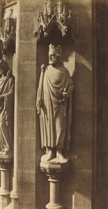 Socha Clovise, kostel Sainte-Clotilde, Paříž od Charles Marville