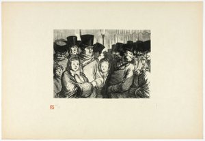 Boulevard du Temple o půlnoci, od Tirage Unique de Trente-Six Bois od Charles Maurand