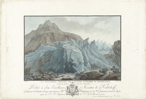 Gletsjer u Grindelwalda Lutschinen vynořující se z ledovce Lower Grindelwald. Kanton Bern, provincie Interlaken (název na předmětu) Pozoruhodné výhledy na švýcarské hory (název série)