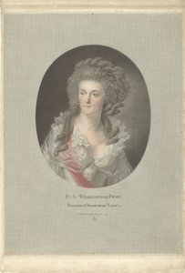 Portrét Wilhelminy Pruské, princezny z Orange-Nassau F: S: Wilhelmine de Prusse Princesse d