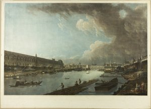 Pohled na Tuileries, Louvre a Pont Neuf