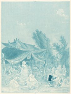 Noce de Village (vesnická svatba) od Charles Melchior Descourtis after Nicolas Antoine Taunay