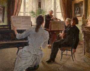 The Quartet (olej na panelu)