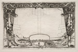 Cesta na Nový Zéland 1842-1846: Obálka, 1866. od Charles Meryon