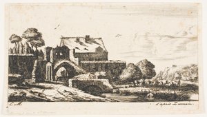 Vodní mlýn poblíž Saint-Denis od Charles Meryon