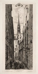 Chantrey Street, Paříž, 1862. od Charles Meryon