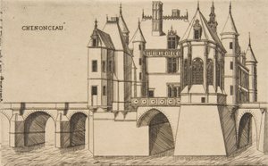 Château de Chenonceau, č. 2, 1856. od Charles Meryon
