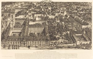 Collège Henri IV, Paříž, nebo Lycée Napoléon (Henry IV College nebo Napoleon School, Paříž) od Charles Meryon