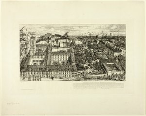 College Henry IV (nebo Lycée Napoléon), Paříž od Charles Meryon